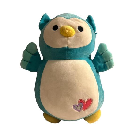 Squishmallows HugMees Dax the Owl 12 Teal Plush Stuffed Animal Toy - Picture 1 of 4